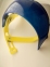 Щиток лицевой  защитный из поликарбоната сине-желтый (Украина) 4
