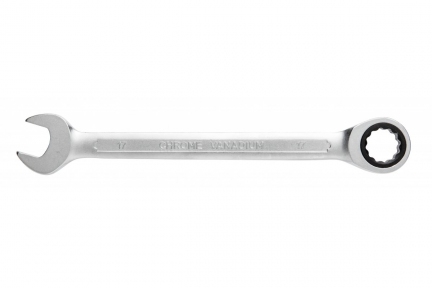 Ключ трещотка Hogert комбинированный 18 мм, 72T, сталь CrV 