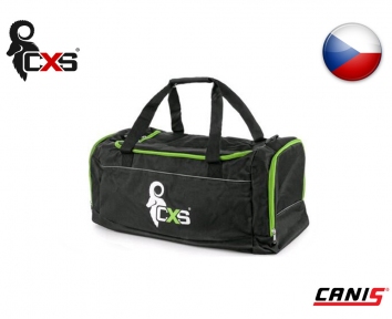Сумка спортивная CXS, black-green, 60*30*30 см