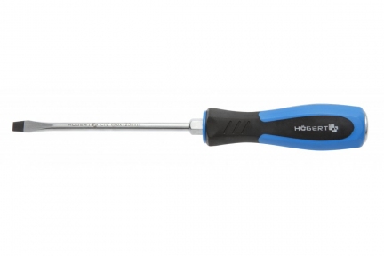 Отвертка Hogert силовая с металлическим затыльником PH2 125 мм, CrV 
