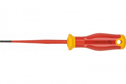 Викрутка Hogert з прямим шліцом, 3x100 мм 