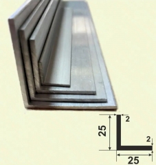 Алюмінієвий кутник 25*25*2 рівносторонній
